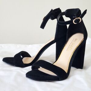 Michael by Michael Shannon "Sammey" Black Heel Sandal Shoe 7.5